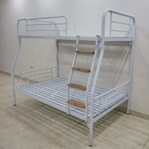Giường tầng sắt lệch tầng ống tròn rộng 1m2 - GS 38