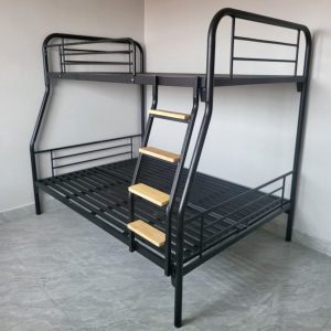 Giường sắt tầng 1m2/1m4 ống tròn lắp ghép GS 48