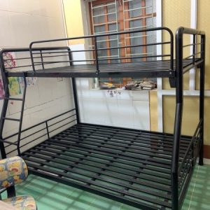Giường sắt tầng ống tròn 1m4/1m2 - GS 53