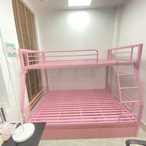 Giường sắt tầng 1m4/1m2 có ngăn kéo GS 68
